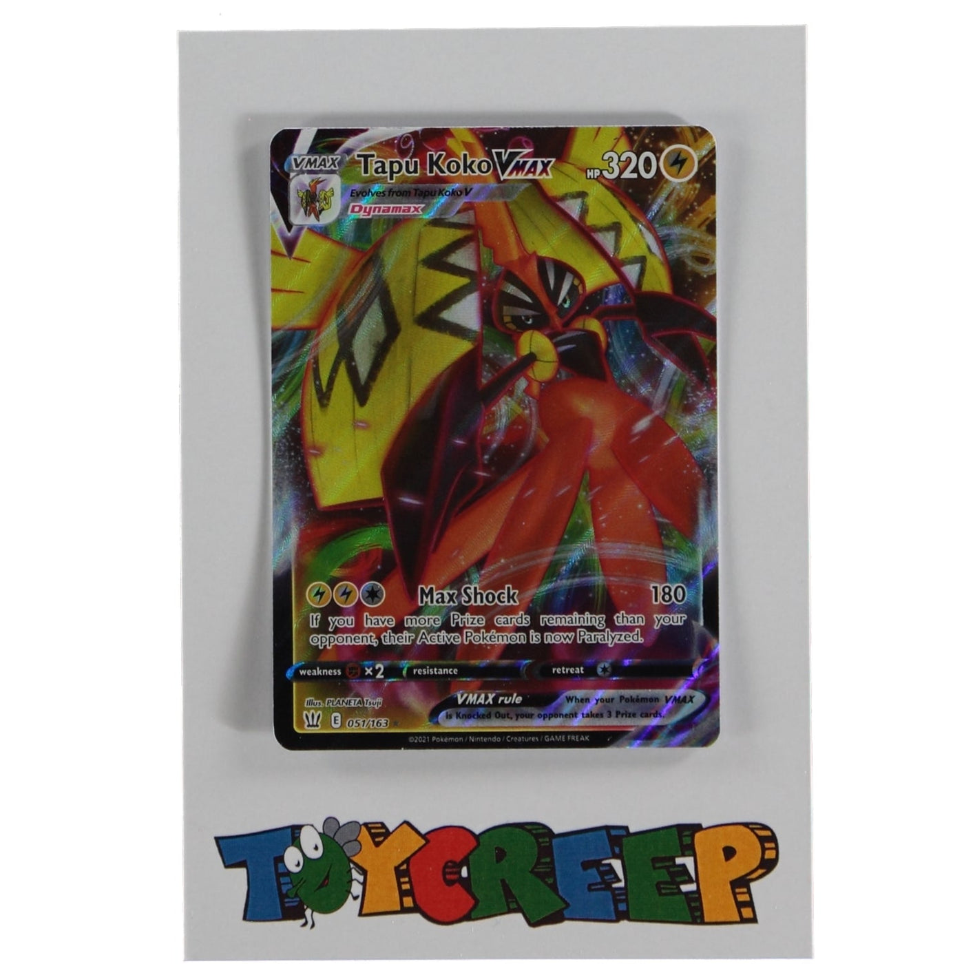 Pokemon TCG Battle Styles 051/163 Tapu Koko VMAX Card - stylecreep.com