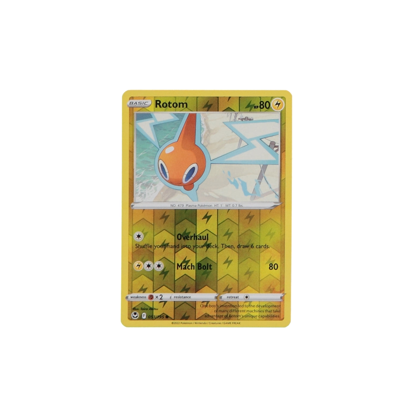 Pokemon TCG Silver Tempest 053/195 Rotom Rev Holo Card - stylecreep.com