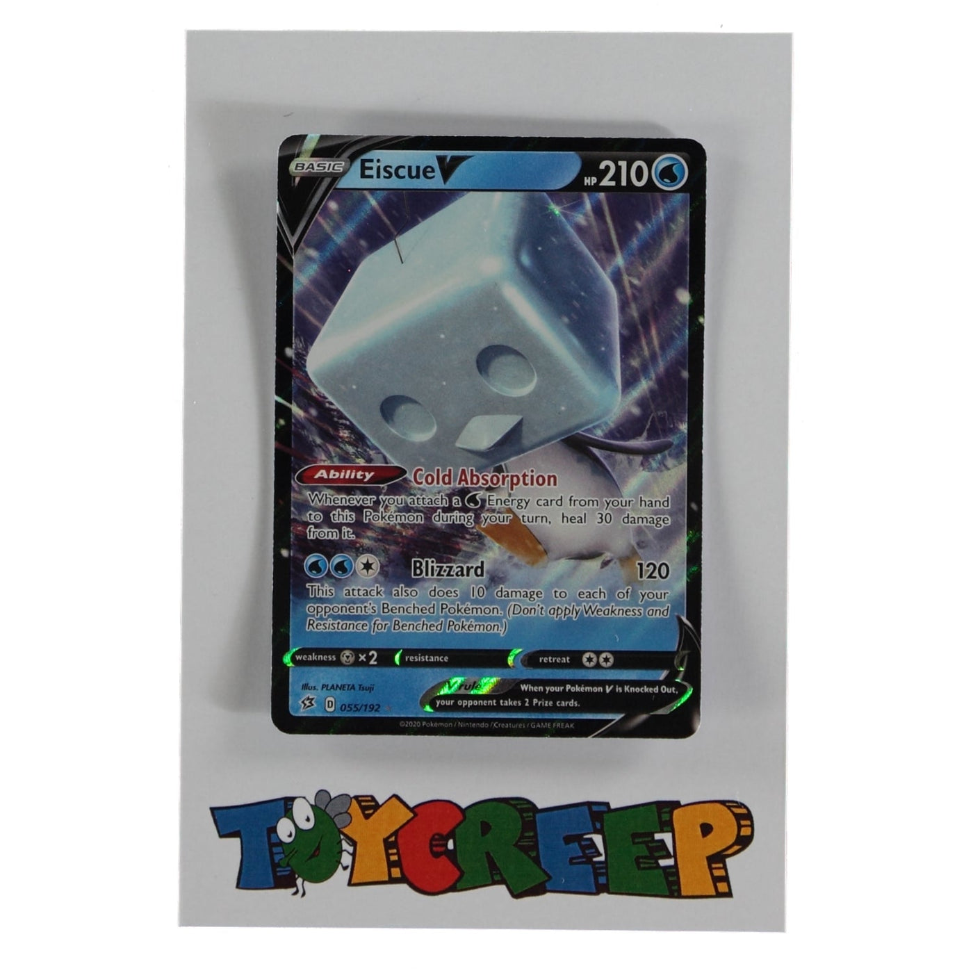 Pokemon TCG Rebel Clash 055/192 Eiscue V Card