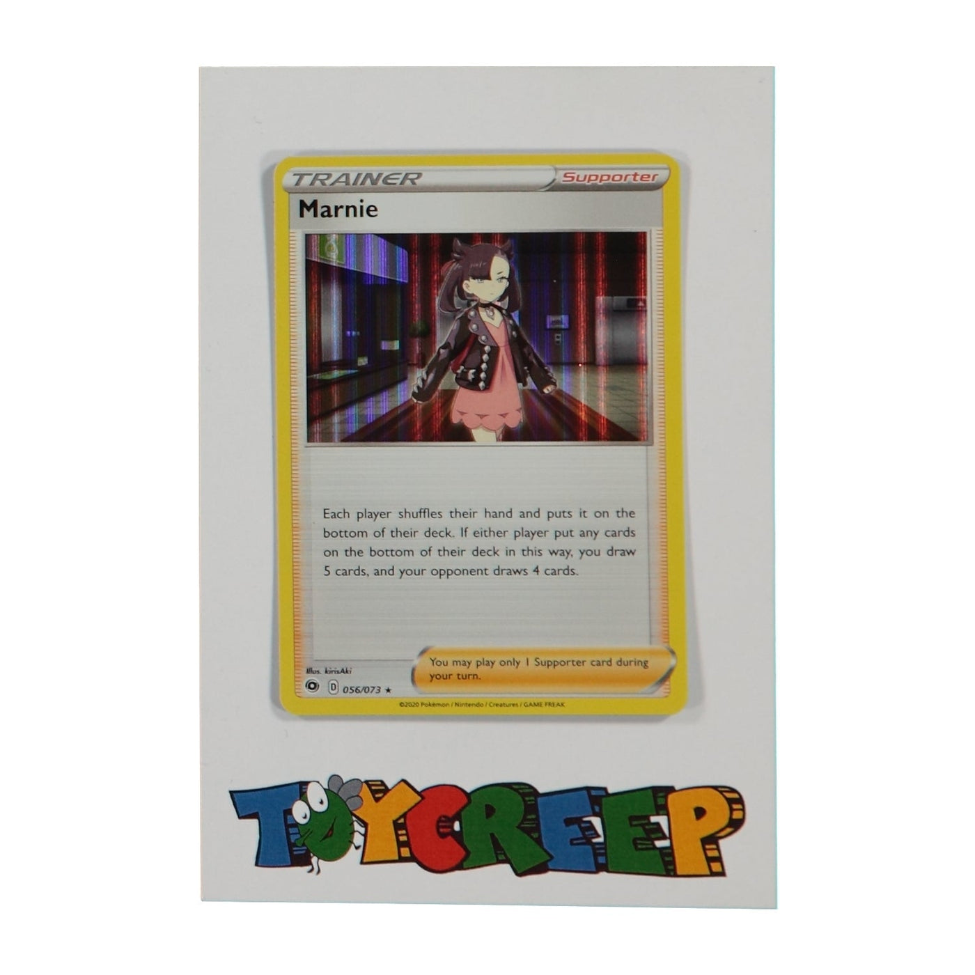 Pokemon TCG Champions Path 056/073 Marnie Trainer Holo Card - stylecreep.com