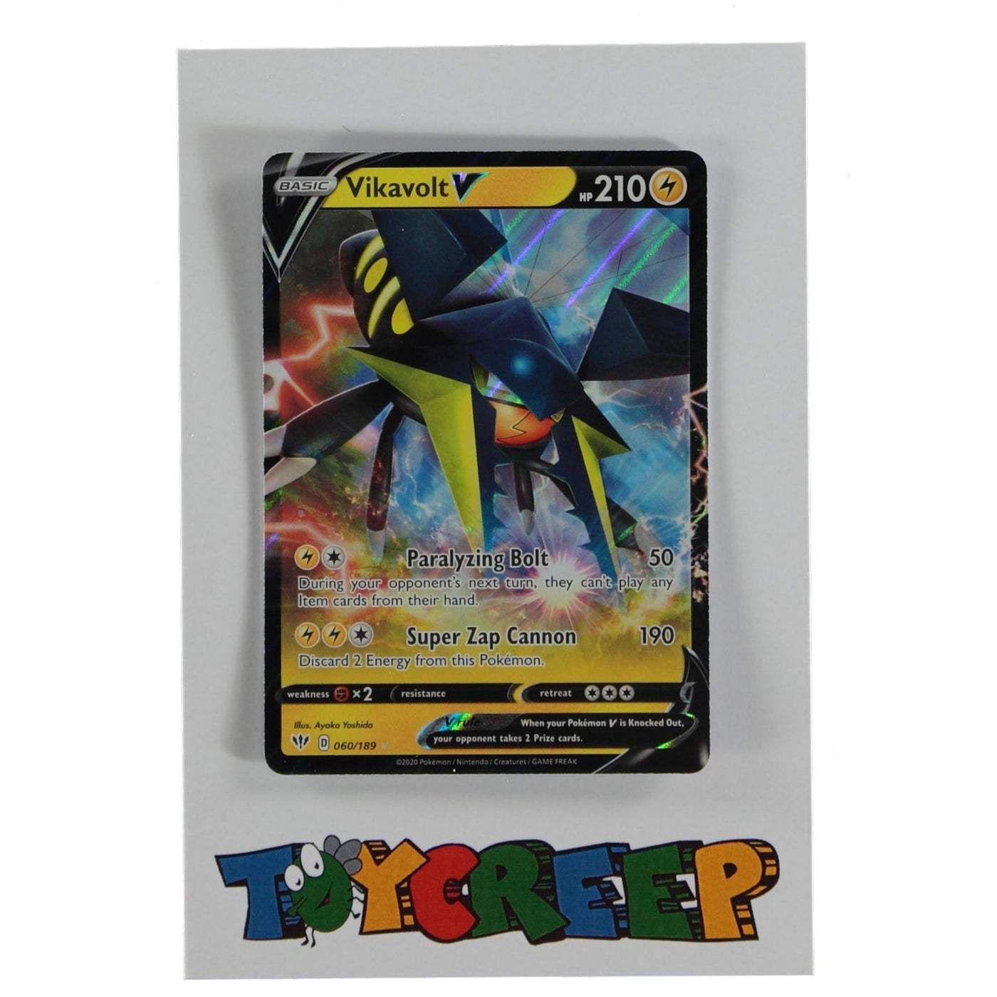 Pokemon TCG Darkness Ablaze 060/189 Vikavolt V Card - stylecreep.com