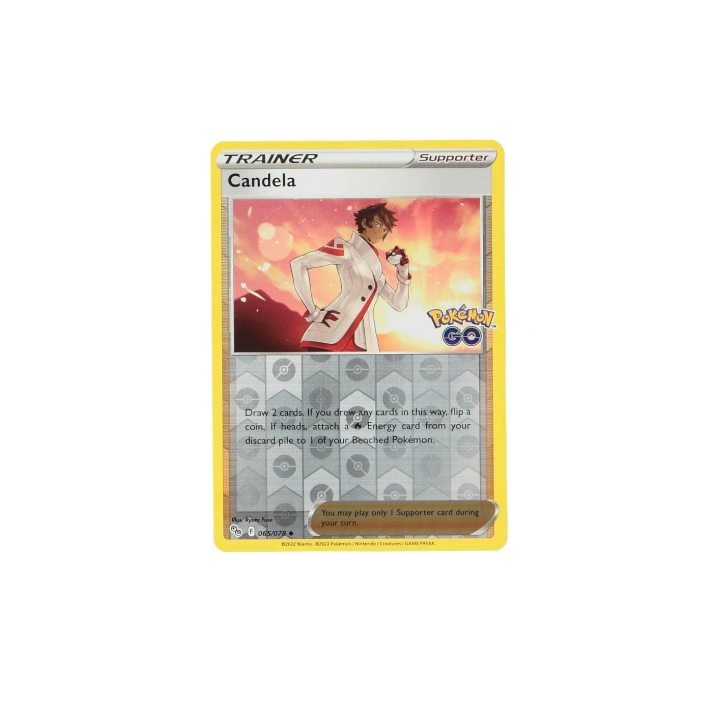 Pokemon TCG GO 065/078 Candela Rev Holo Card - stylecreep.com