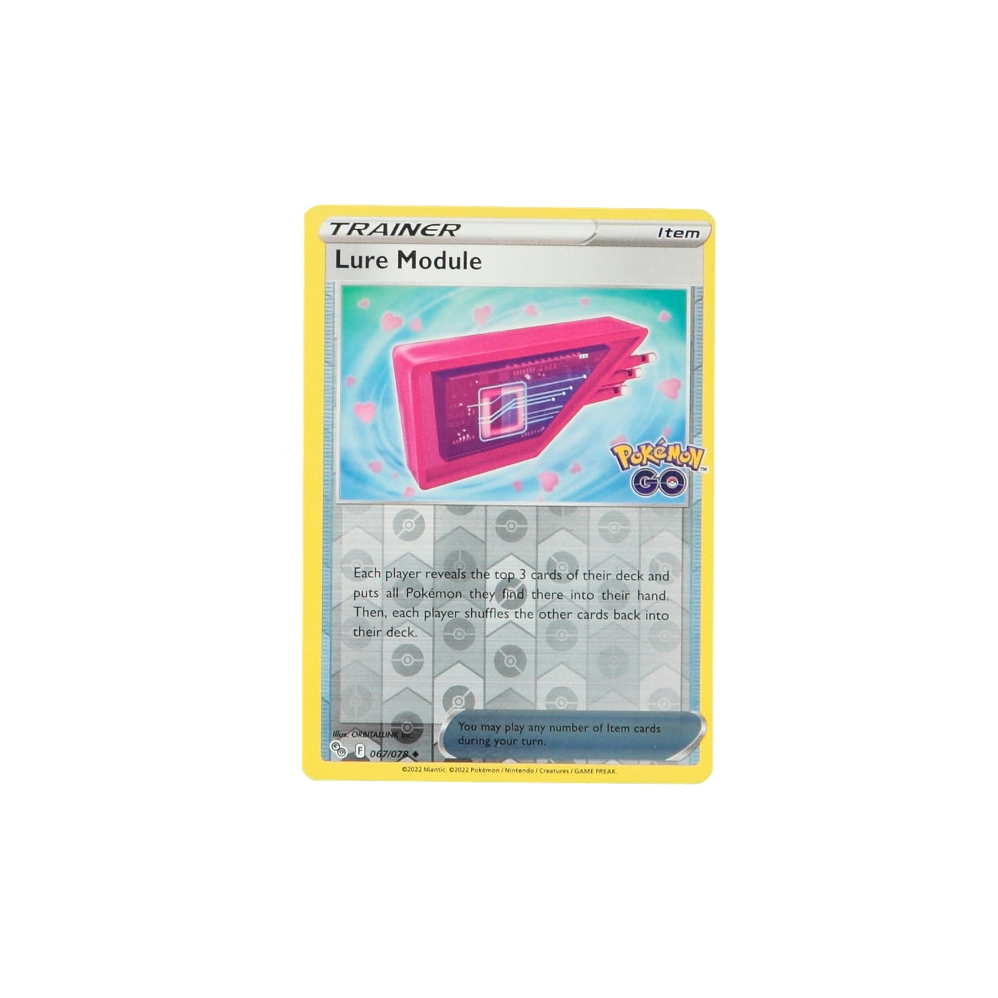 Pokemon TCG GO 067/078 Lure Module Rev Holo Card - stylecreep.com