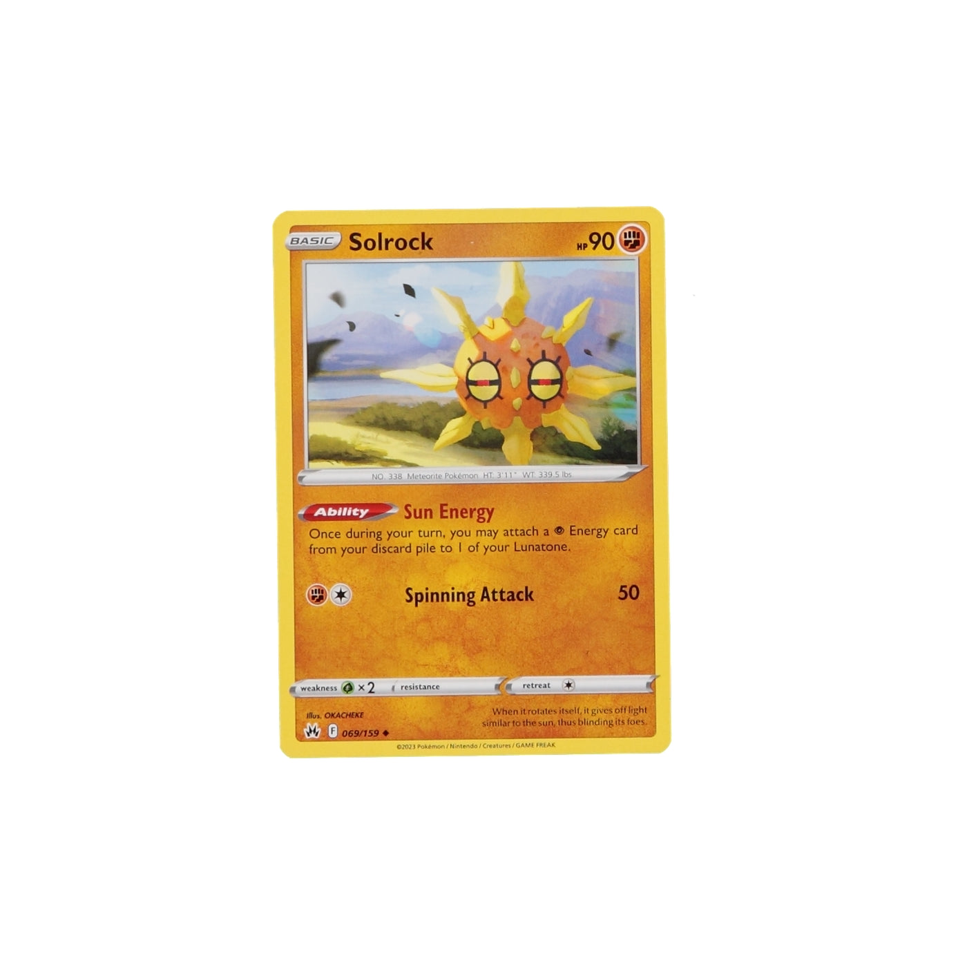 Pokemon TCG Crown Zenith 069/159 Solrock Card - stylecreep.com