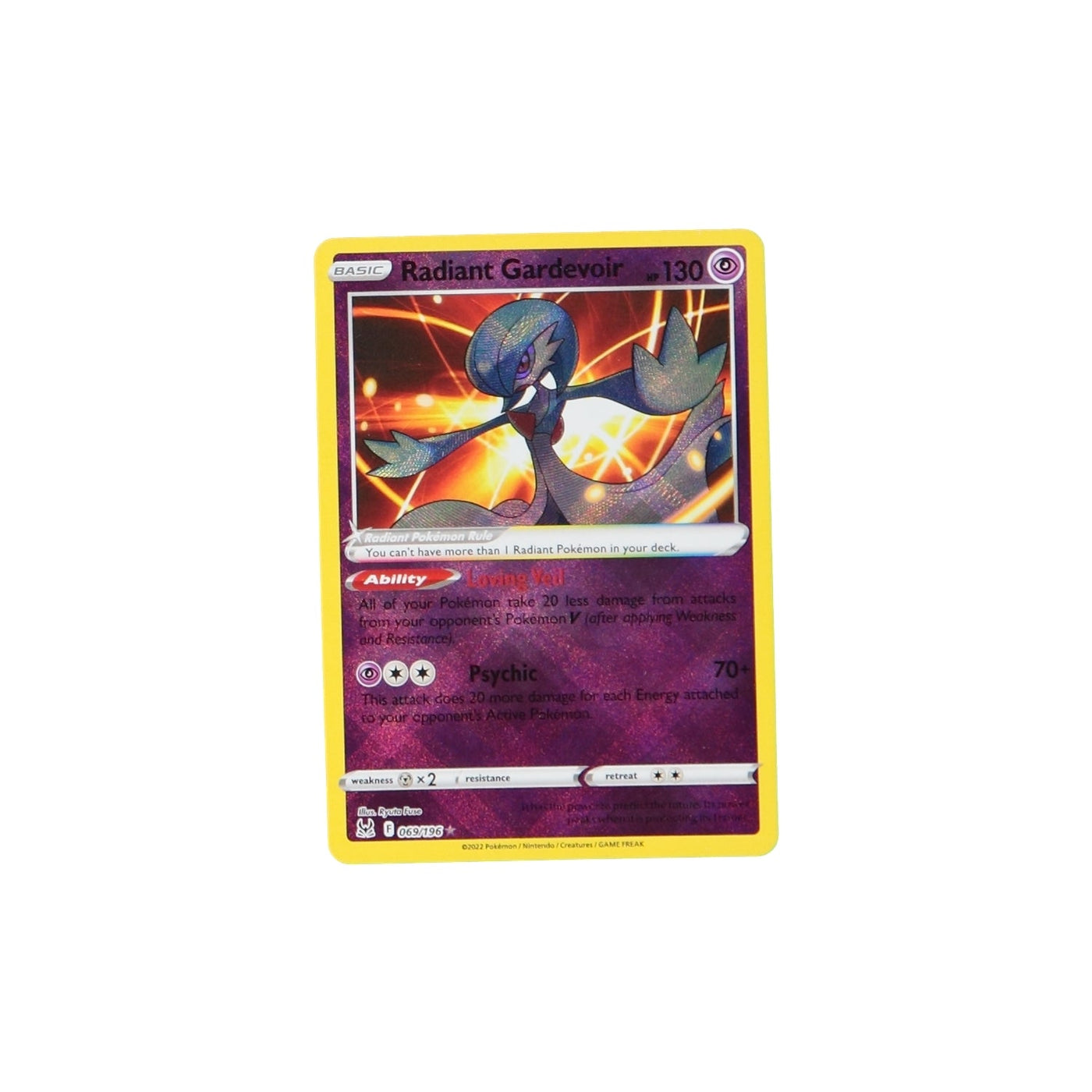 Pokemon TCG Lost Origin 069/196 Radiant Gardevoir Card
