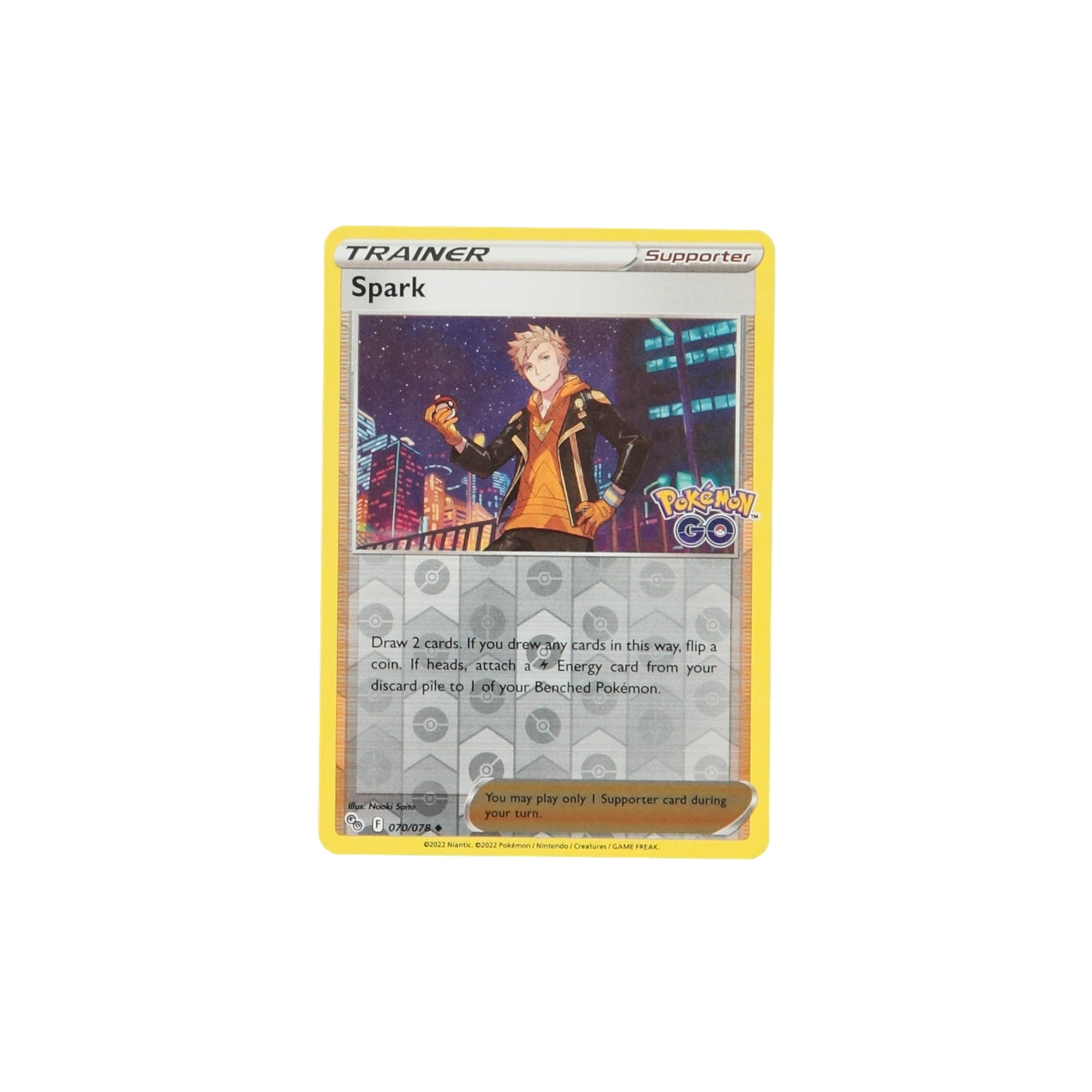 Pokemon TCG GO 070/078 Spark Rev Holo Card - stylecreep.com