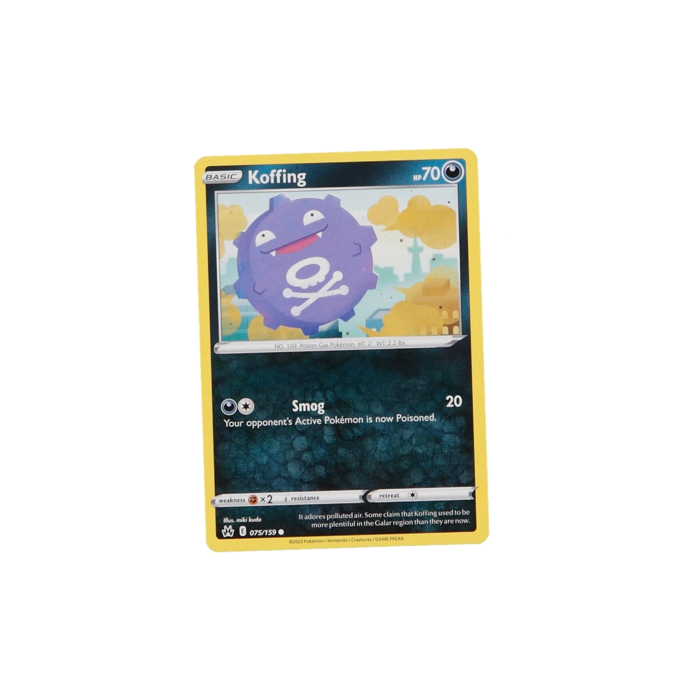 Pokemon TCG Crown Zenith 075/159 Koffing Card - stylecreep.com