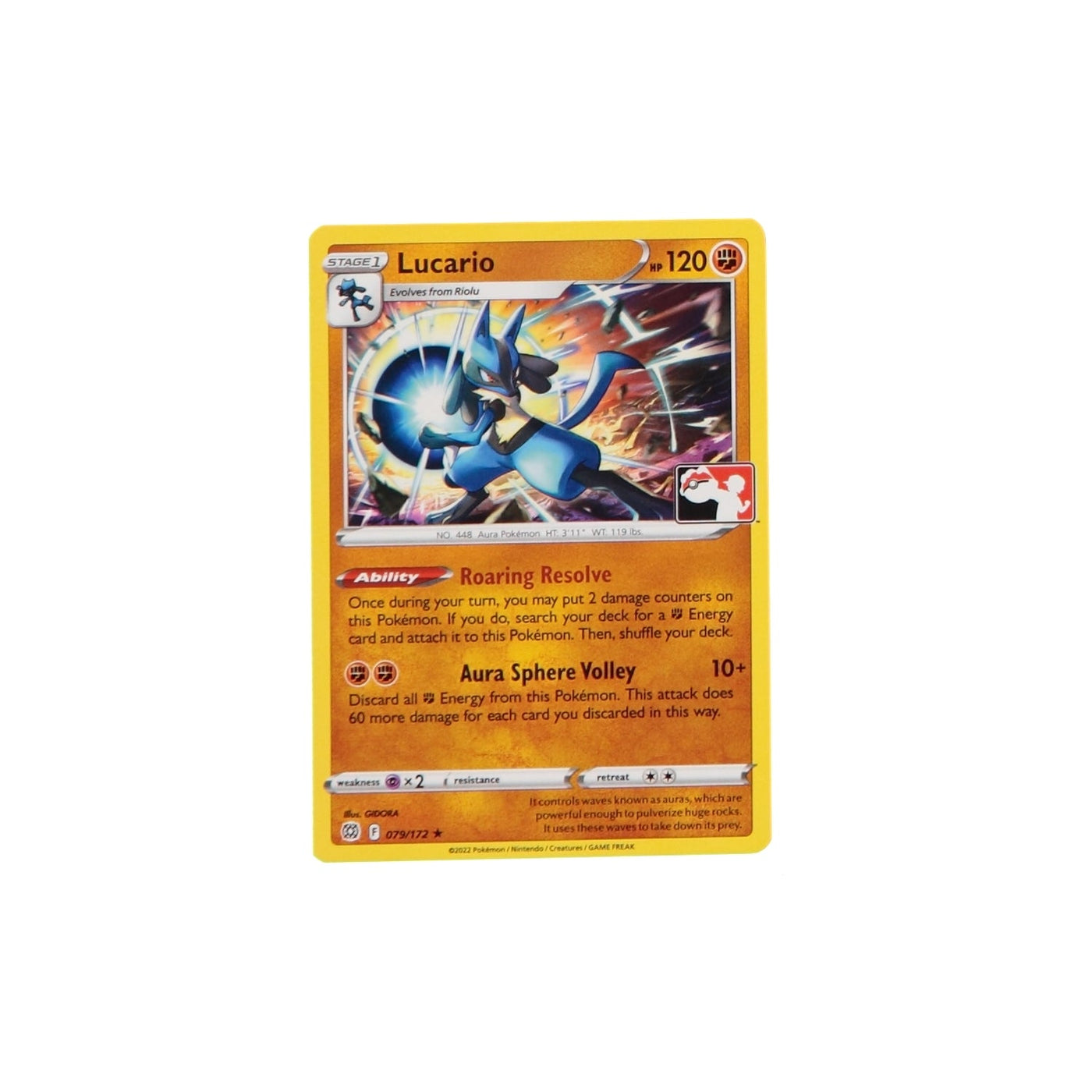 Pokemon TCG Prize Pack Card 079/172 Lucario - stylecreep.com