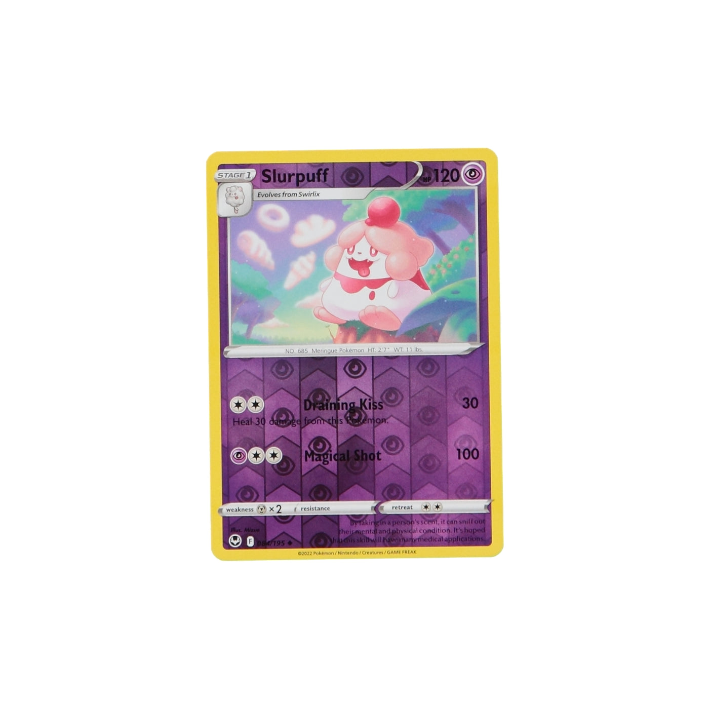 Pokemon TCG Silver Tempest 084/195 Slurpuff Rev Holo Card - stylecreep.com