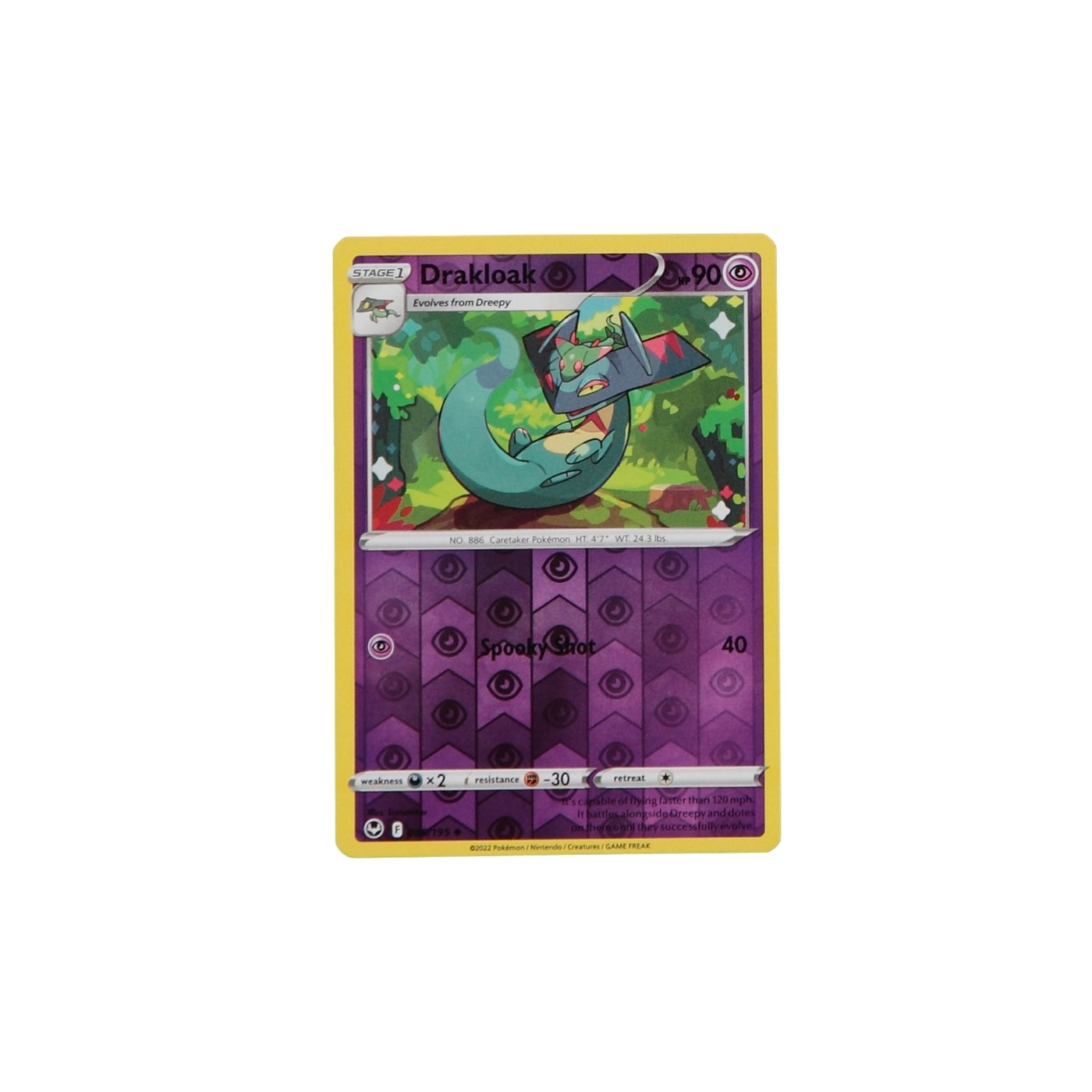 Pokemon TCG Silver Tempest 088/195 Drakloak Rev Holo Card - stylecreep.com