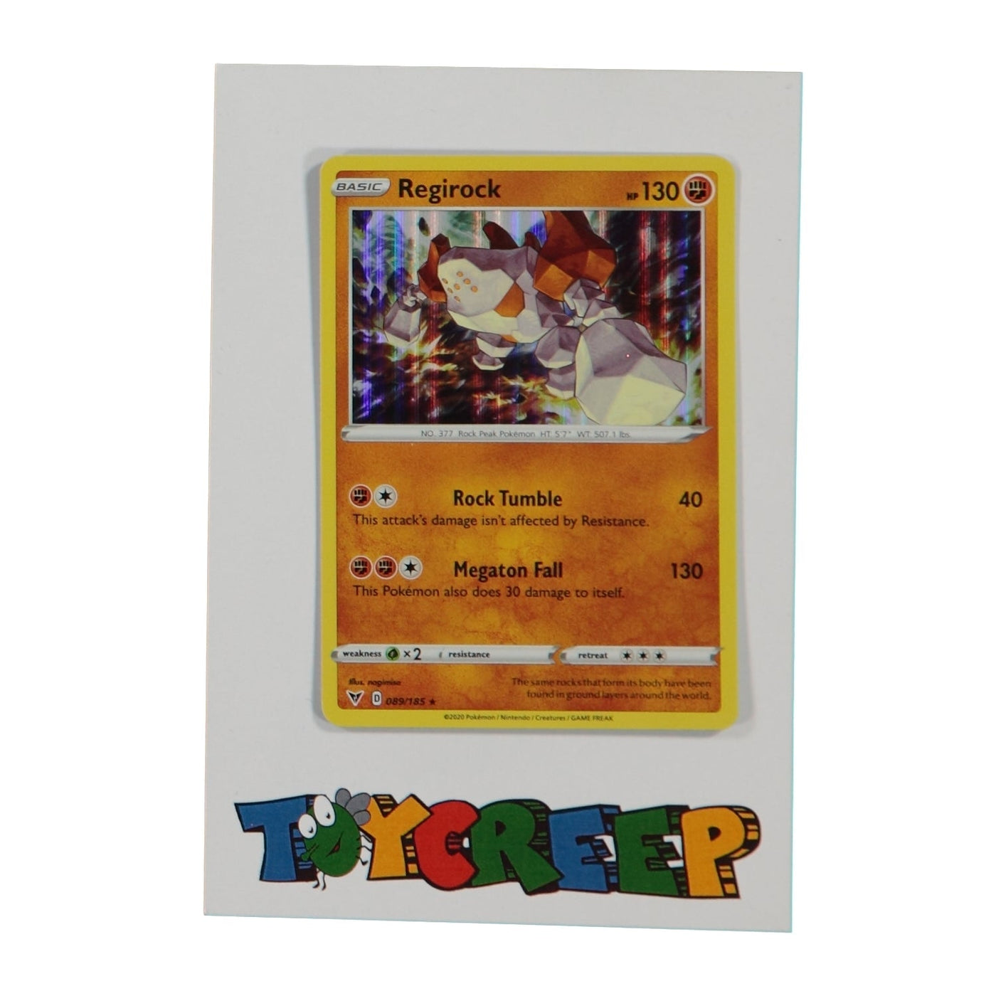 Pokemon TCG Vivid Voltage 089/185 Regirock Holo Card - stylecreep.com