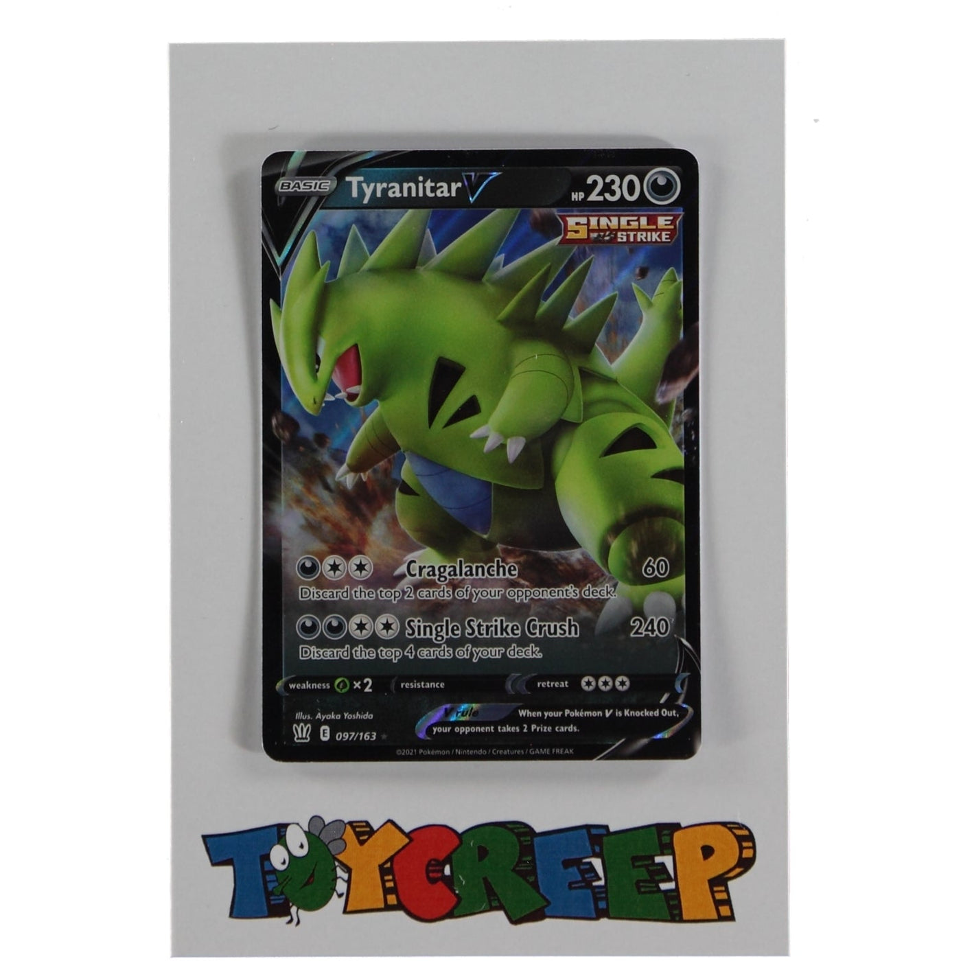 Pokemon TCG Battle Styles 097/163 Tyranitar V Card - stylecreep.com