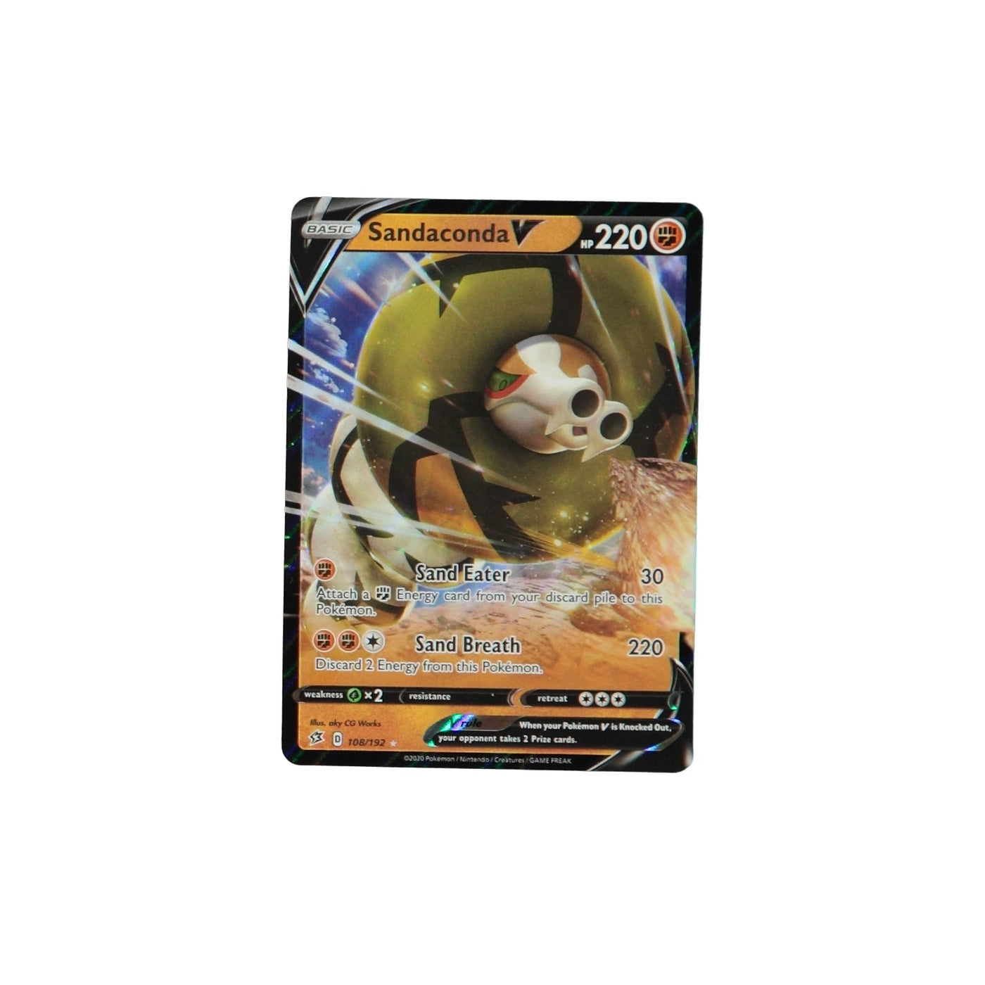 Pokemon TCG Rebel Clash 108/192 Sandaconda V Card - stylecreep.com