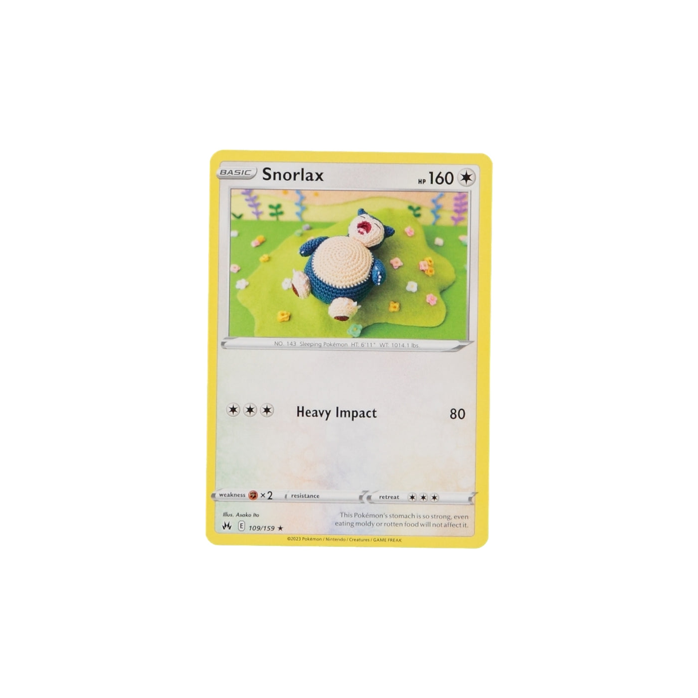 Pokemon TCG Crown Zenith 109/159 Snorlax Card - stylecreep.com