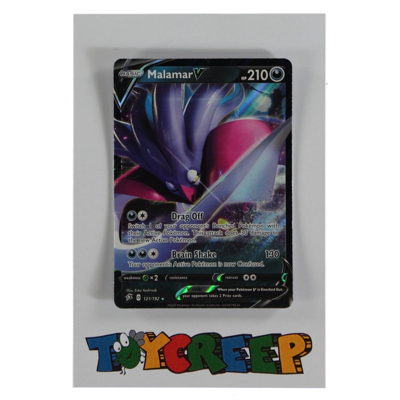 Pokemon TCG Rebel Clash 121/192 Malamar V Card