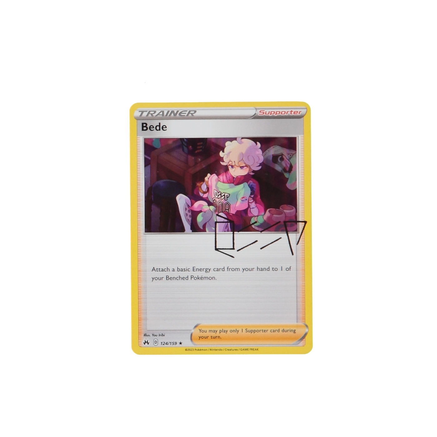 Pokemon TCG Crown Zenith 124/159 Bede Holo Card - stylecreep.com