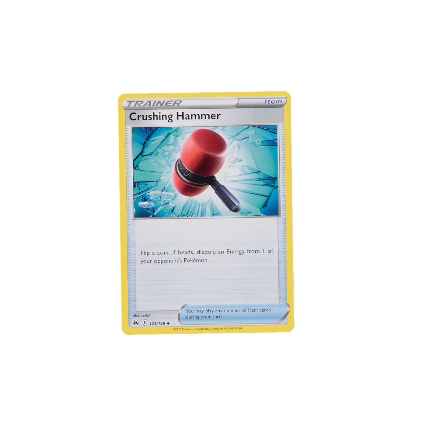 Pokemon TCG Crown Zenith 125/159 Crushing Hammer Card