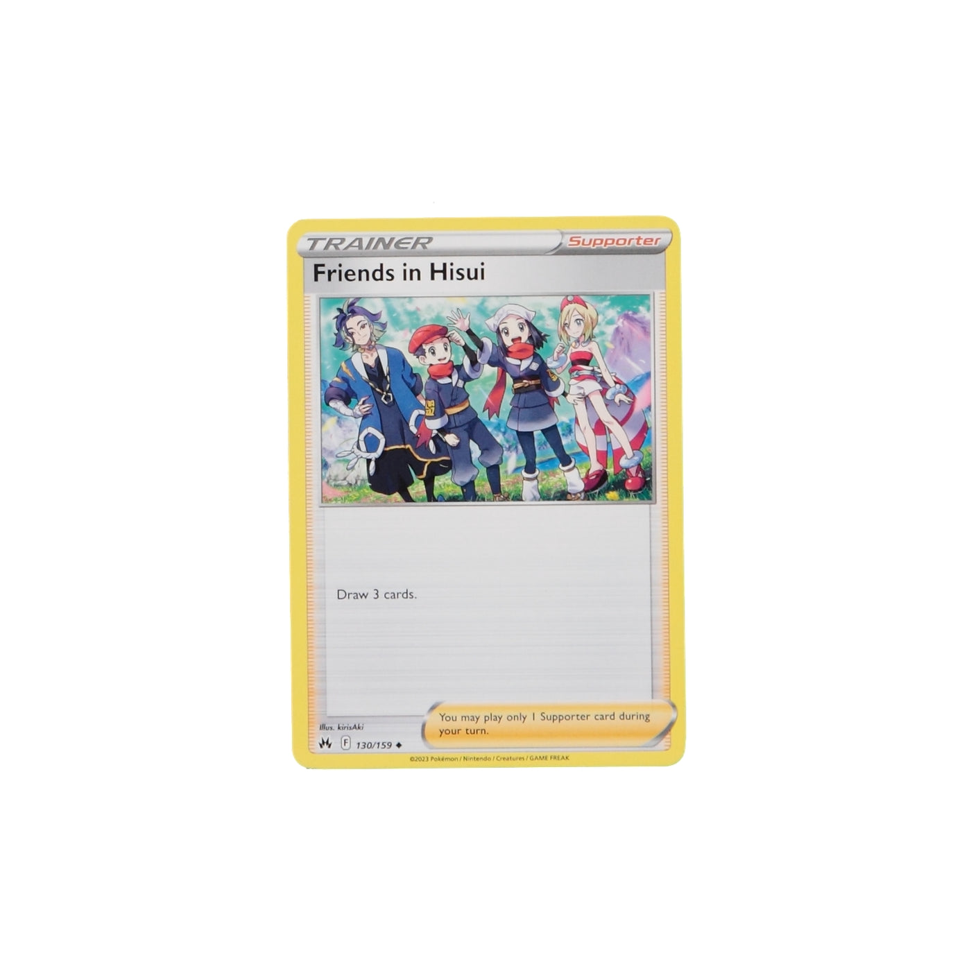 Pokemon TCG Crown Zenith 130/159 Friends in Hisui Card - stylecreep.com