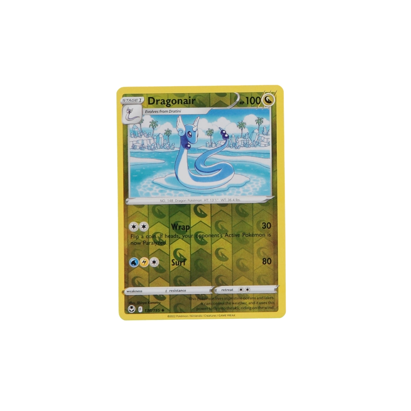 Pokemon TCG Silver Tempest 130/195 Dragonair Rev Holo Card - stylecreep.com