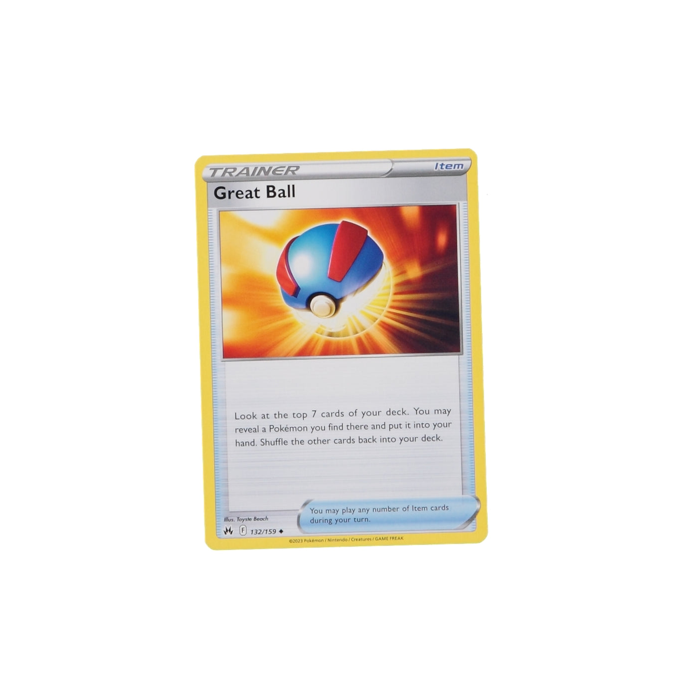 Pokemon TCG Crown Zenith 132/159 Great Ball Card - stylecreep.com