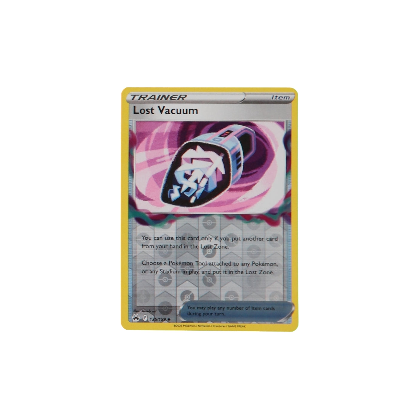 Pokemon TCG Crown Zenith 135/159 Lost Vacuum Rev Holo Card - stylecreep.com