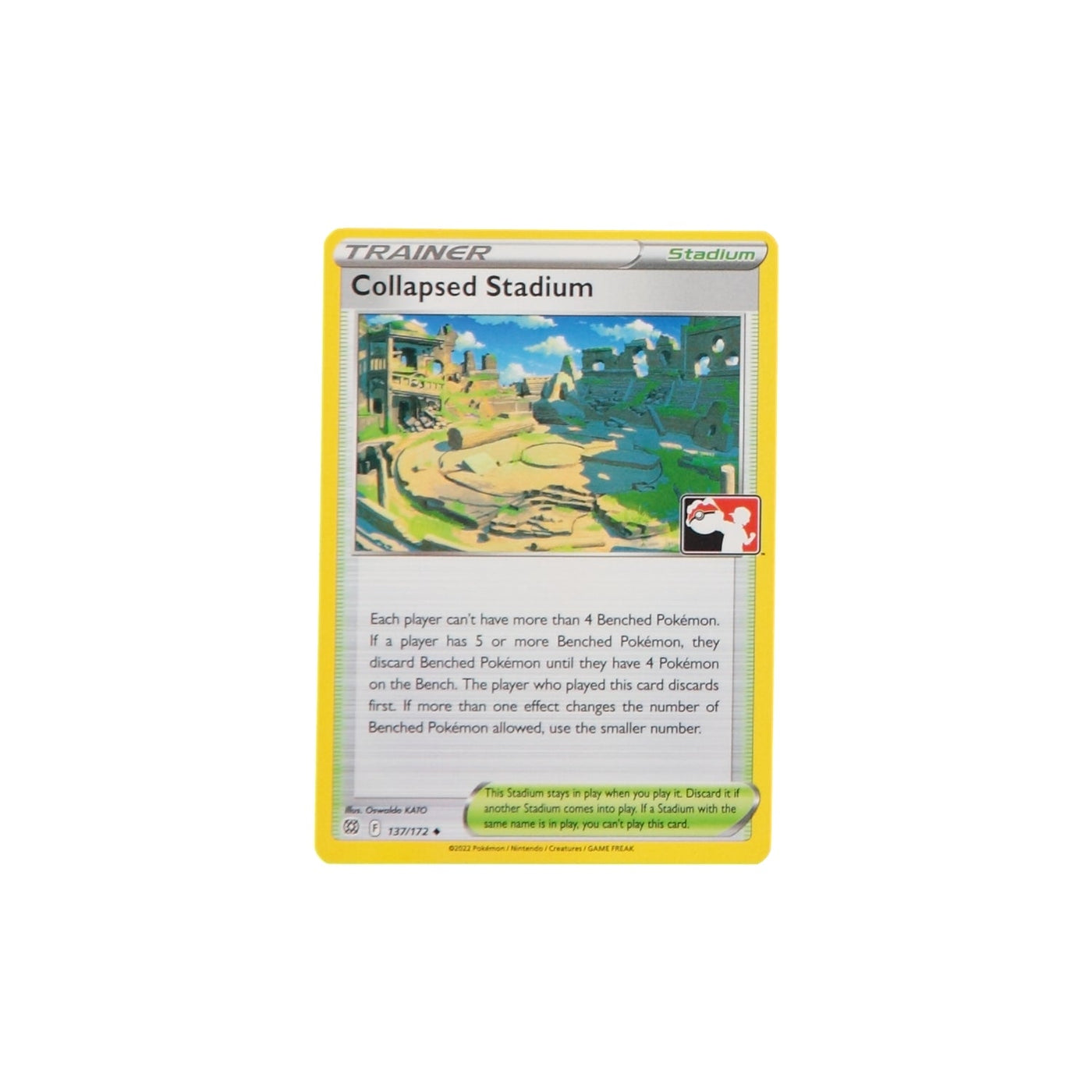 Pokemon TCG Prize Pack Card 137/172 Collapsed Stadium - stylecreep.com