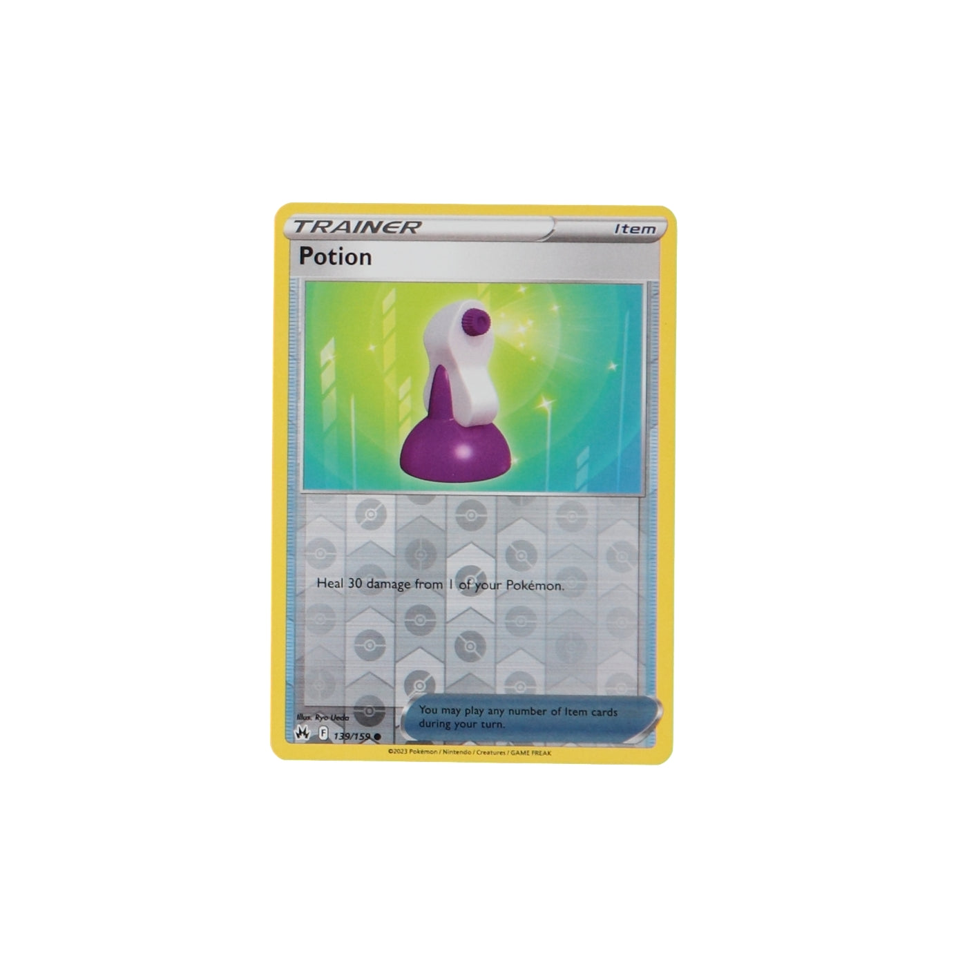 Pokemon TCG Crown Zenith 139/159 Potion Rev Holo Card