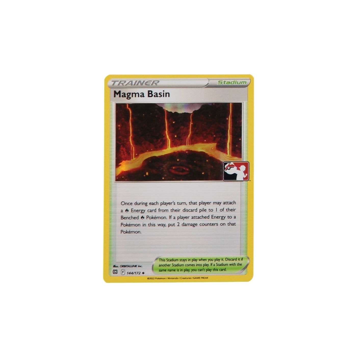 Pokemon TCG Prize Pack Card 144/172H Magma Basin Holo - stylecreep.com