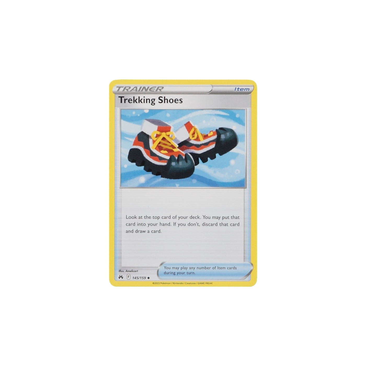 Pokemon TCG Crown Zenith 145/159 Trekking Shoes Card - stylecreep.com