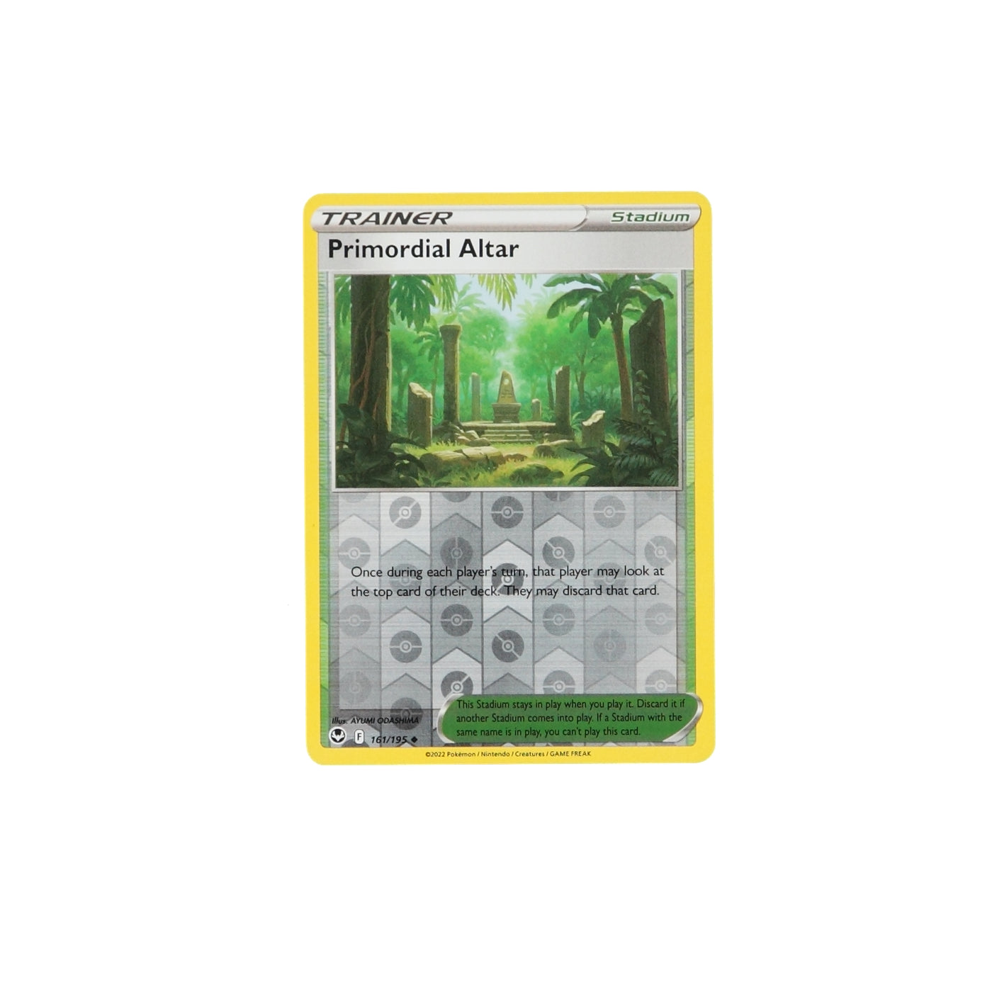 Pokemon TCG Silver Tempest 161/195 Primordial Altar Rev Holo Card - stylecreep.com