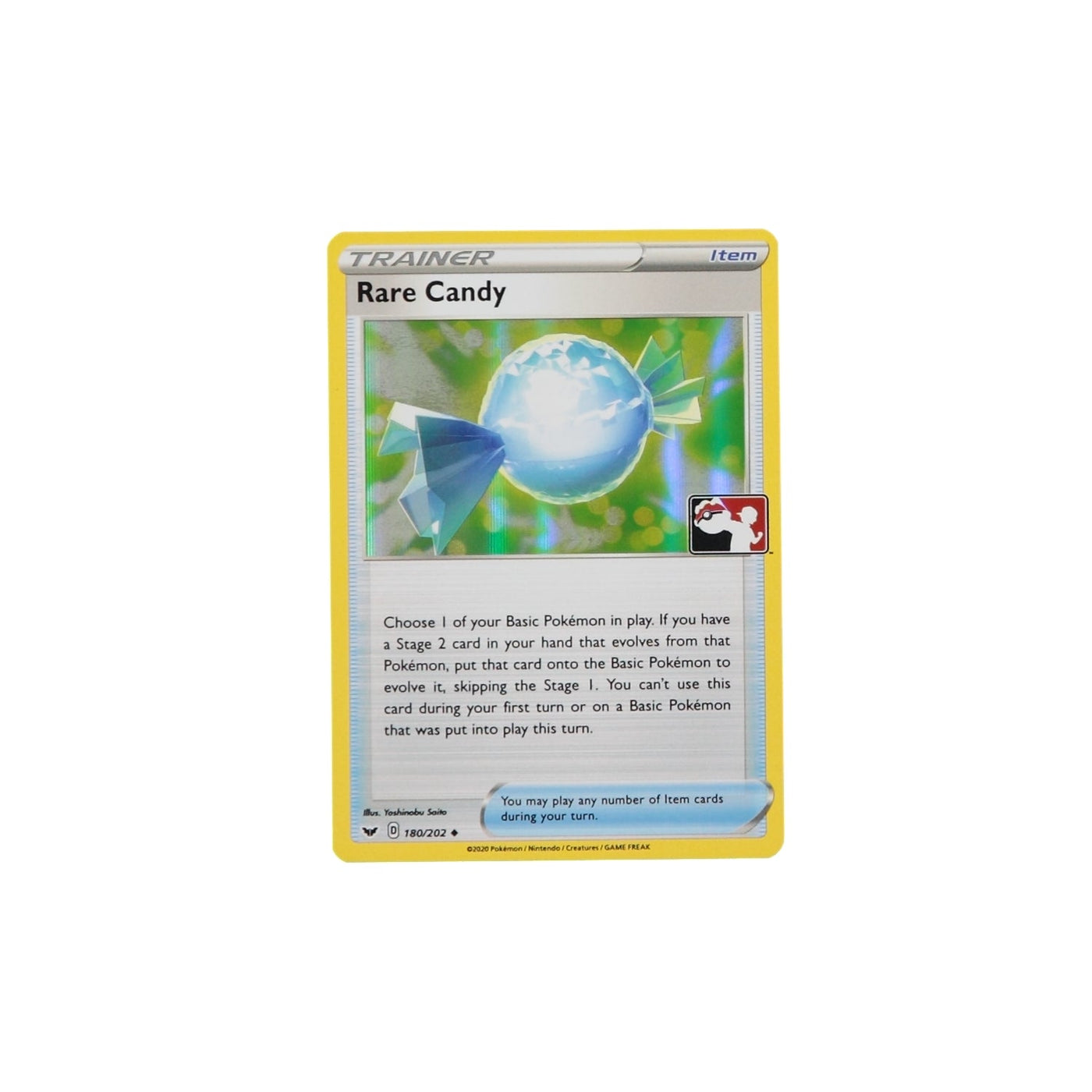 Pokemon TCG Prize Pack Card 180/202H Rare Candy Holo - stylecreep.com