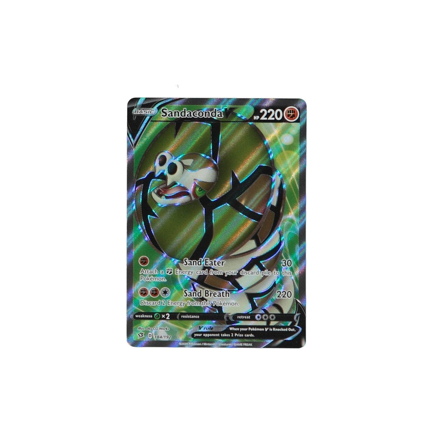 Pokemon TCG Rebel Clash 184/192 Sandaconda V Card - stylecreep.com