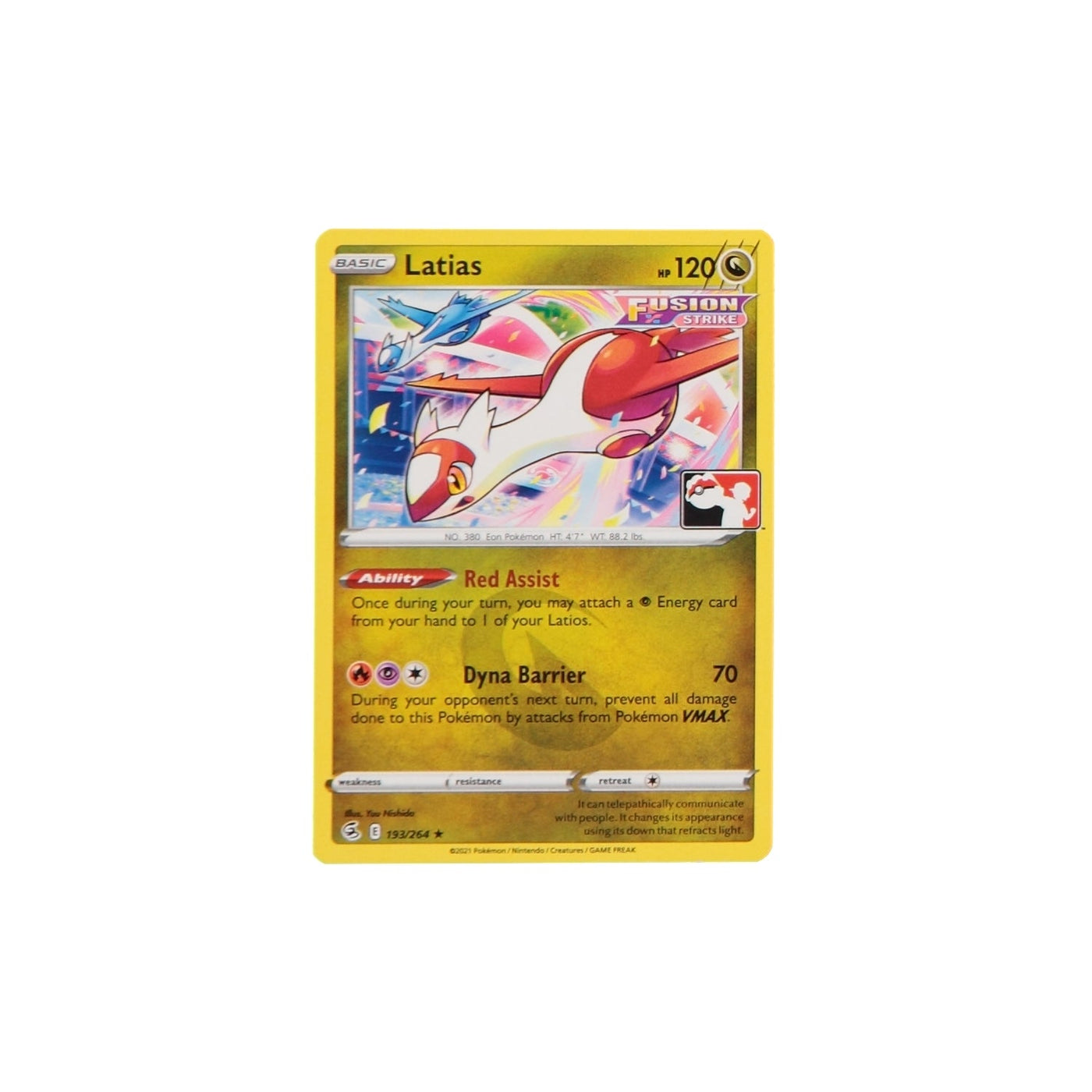 Pokemon TCG Prize Pack Card 193/264 Latias - stylecreep.com