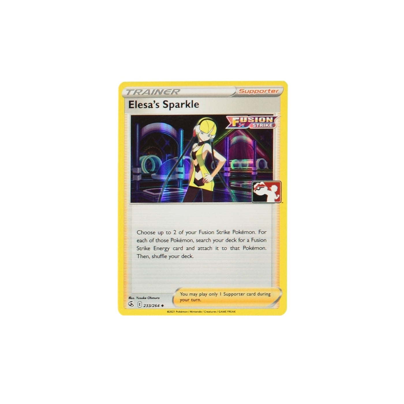 Pokemon TCG Prize Pack Card 233/264H Elesa's Sparkle Holo - stylecreep.com