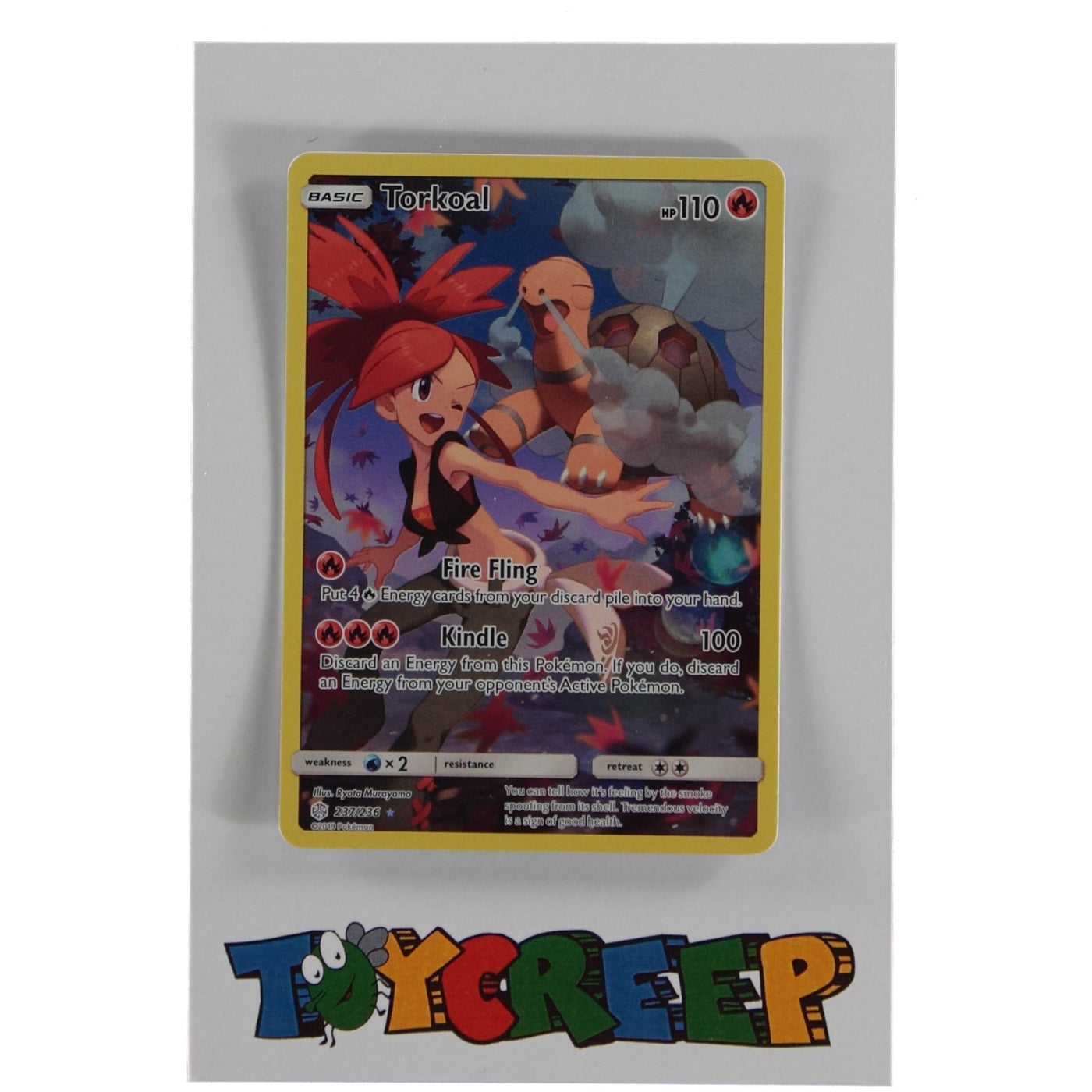 Pokemon TCG Cosmic Eclipse Single Card 237/236 Torkoal Full Art - stylecreep.com