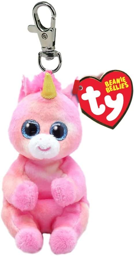 TY Beanie Bellies Key Clip - Skylar Unicorn - stylecreep.com