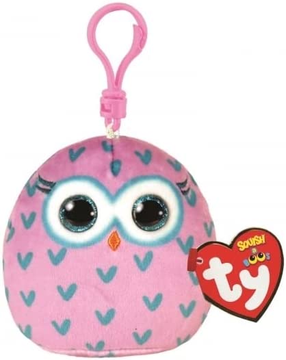 TY Squishy Beanie Key Clip Winks Owl - stylecreep.com