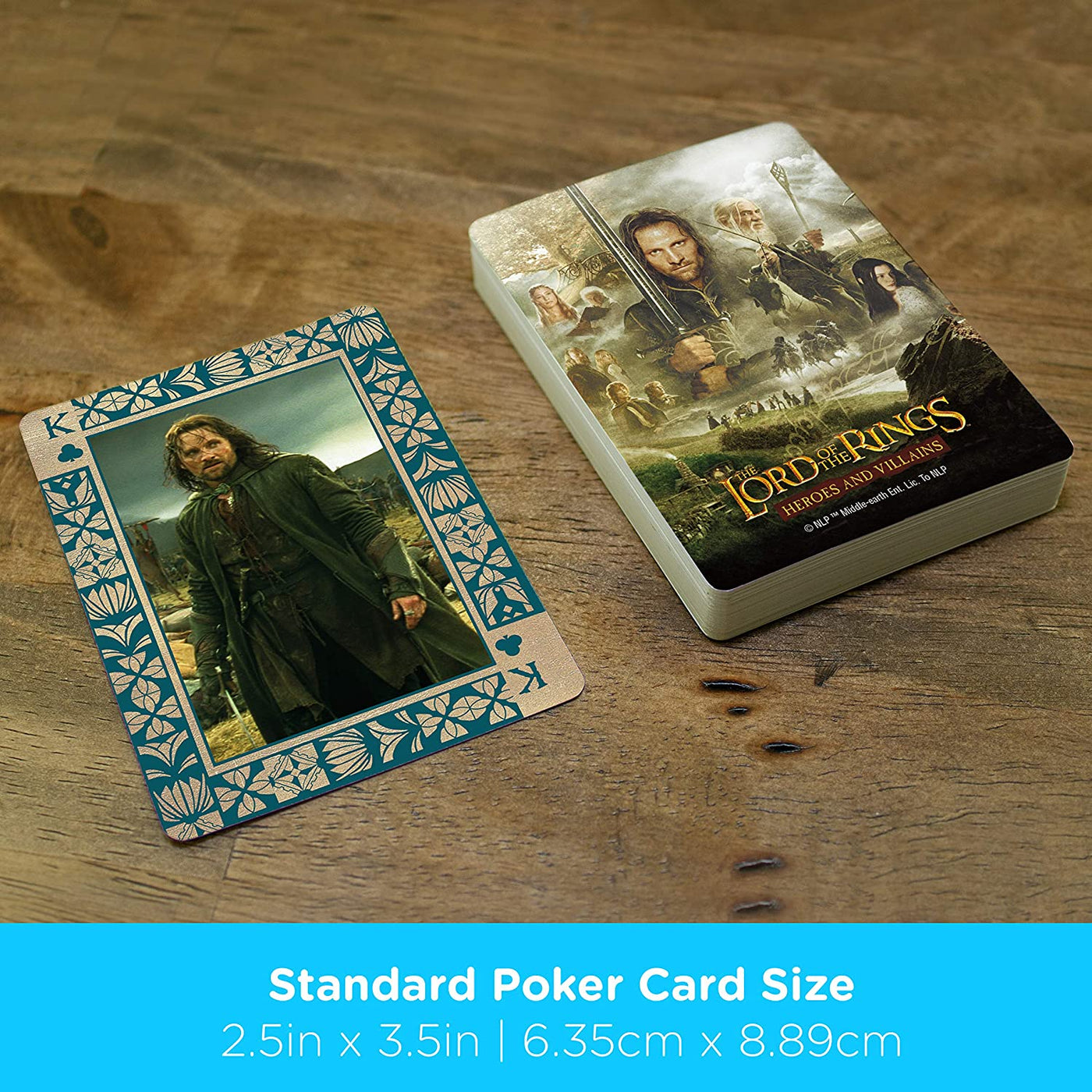 Aquarius Playing Cards - The Lord Of The Rings - Heroes & Villians