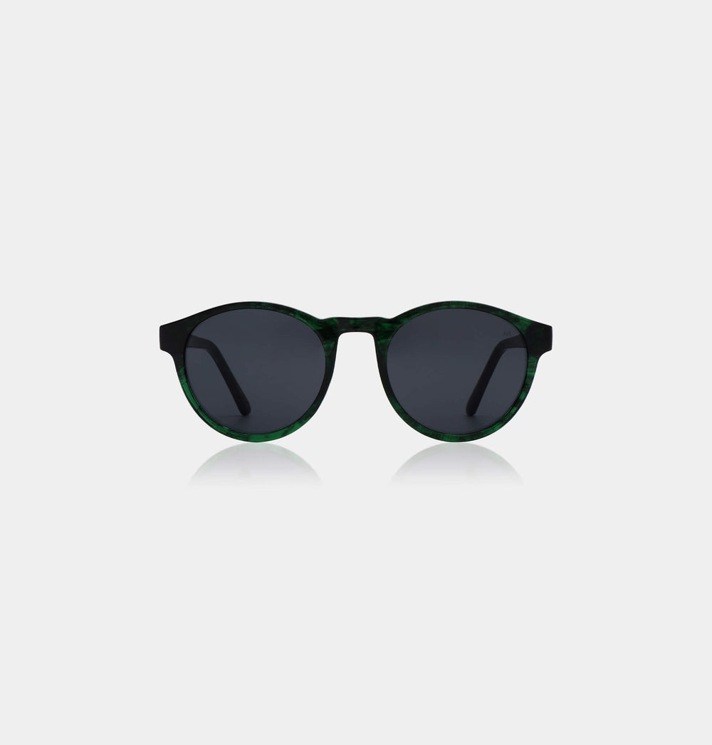 A Kjaerbede Sunglasses Marvin Green Marble Transparent - stylecreep.com
