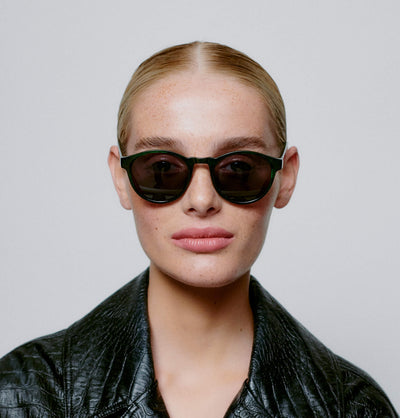 A Kjaerbede Sunglasses Marvin Green Marble Transparent - stylecreep.com