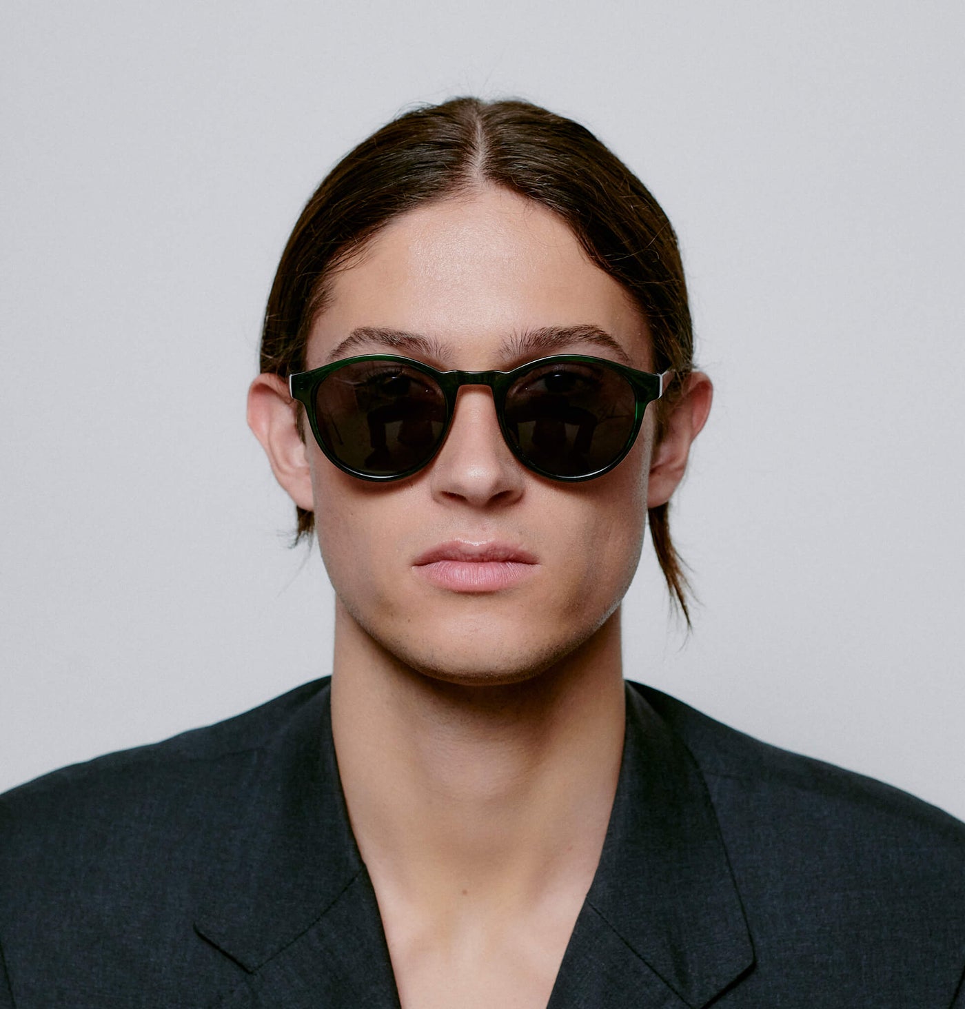 A Kjaerbede Sunglasses Marvin Green Marble Transparent