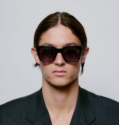 A Kjaerbede Sunglasses Nancy Black Demi Tortoise