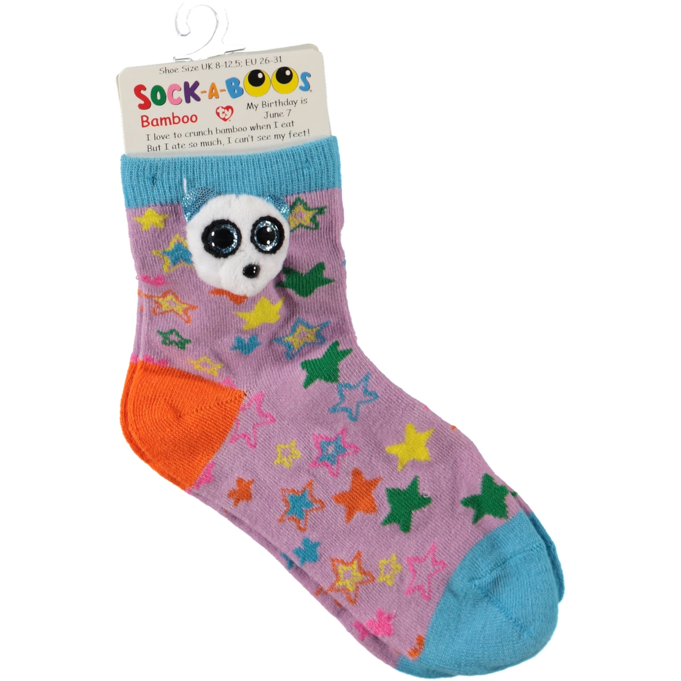 TY Sock-A-Boos Socks Bamboo Panda
