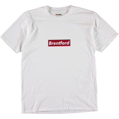 Stylecreep Clothing Brentford Box Logo Tee White - stylecreep.com