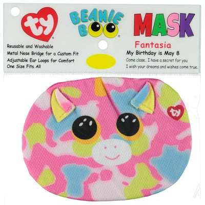 TY Beanie Boos Face Mask Fantasia Unicorn - stylecreep.com