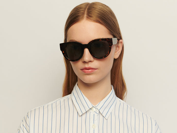 A Kjaerbede Sunglasses Lilly Demi Tortoise - stylecreep.com