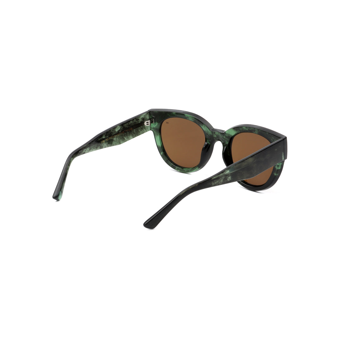 A Kjaerbede Sunglasses Lilly Green Marble Transparent - stylecreep.com