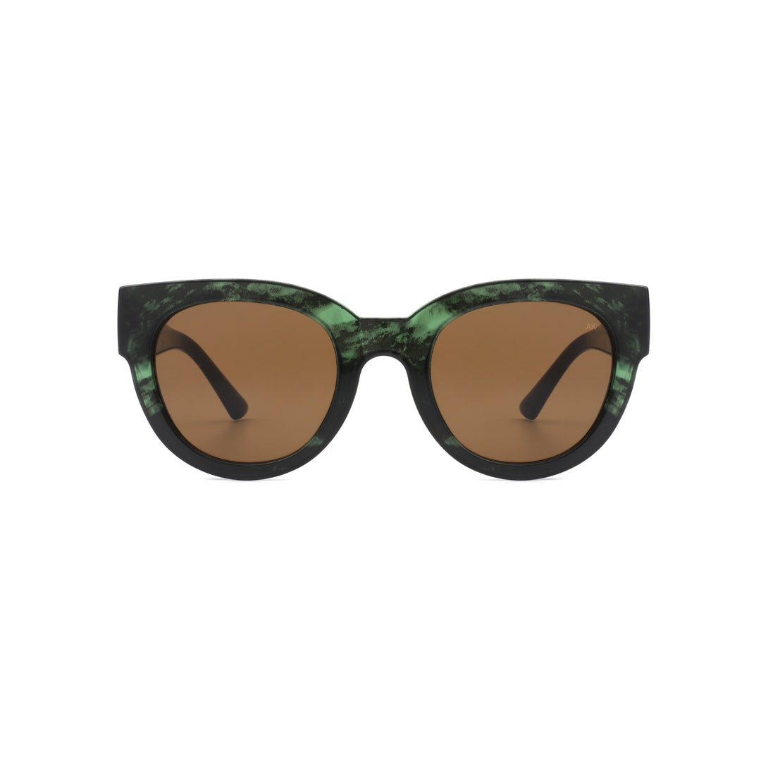 A Kjaerbede Sunglasses Lilly Green Marble Transparent - stylecreep.com