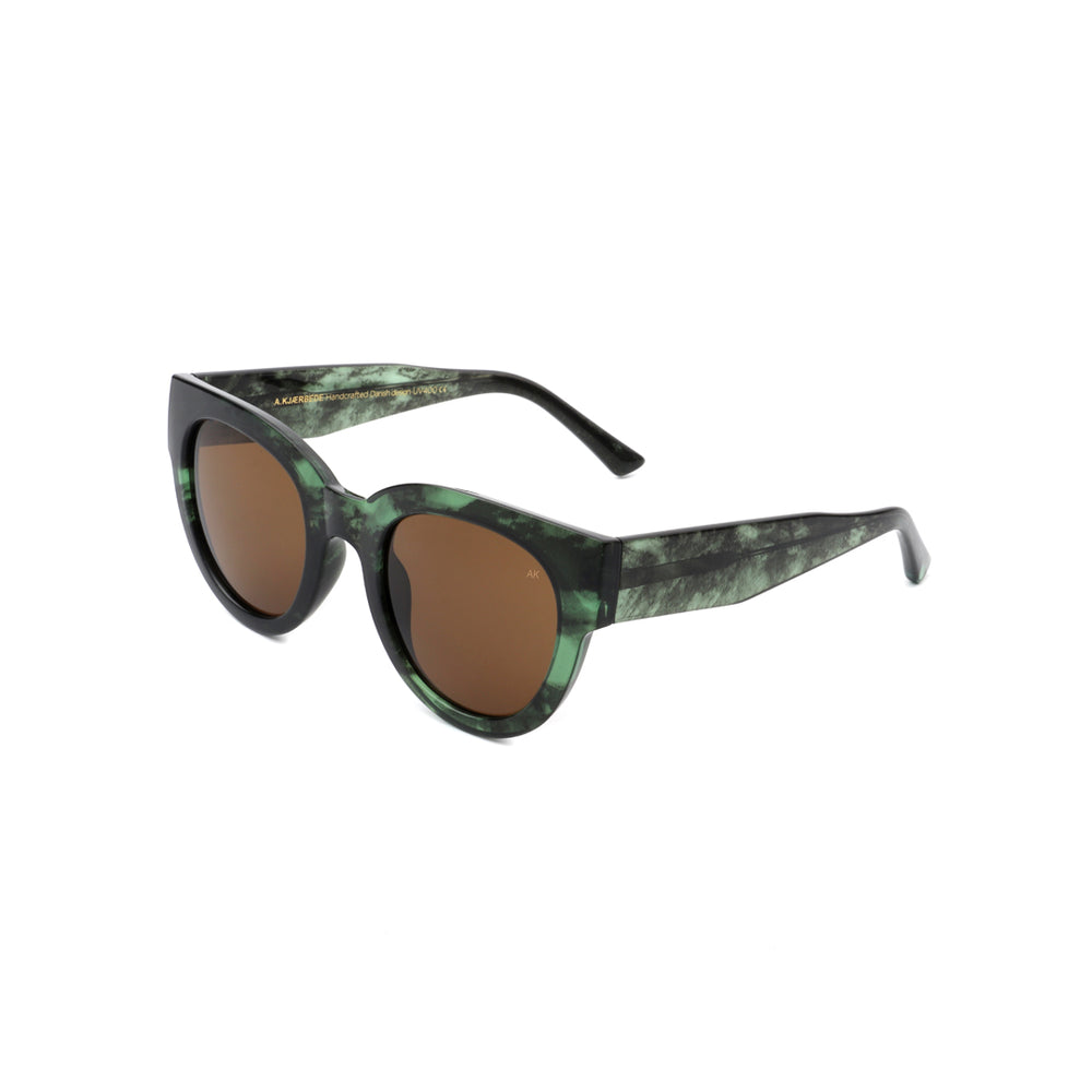 A Kjaerbede Sunglasses Lilly Green Marble Transparent - stylecreep.com