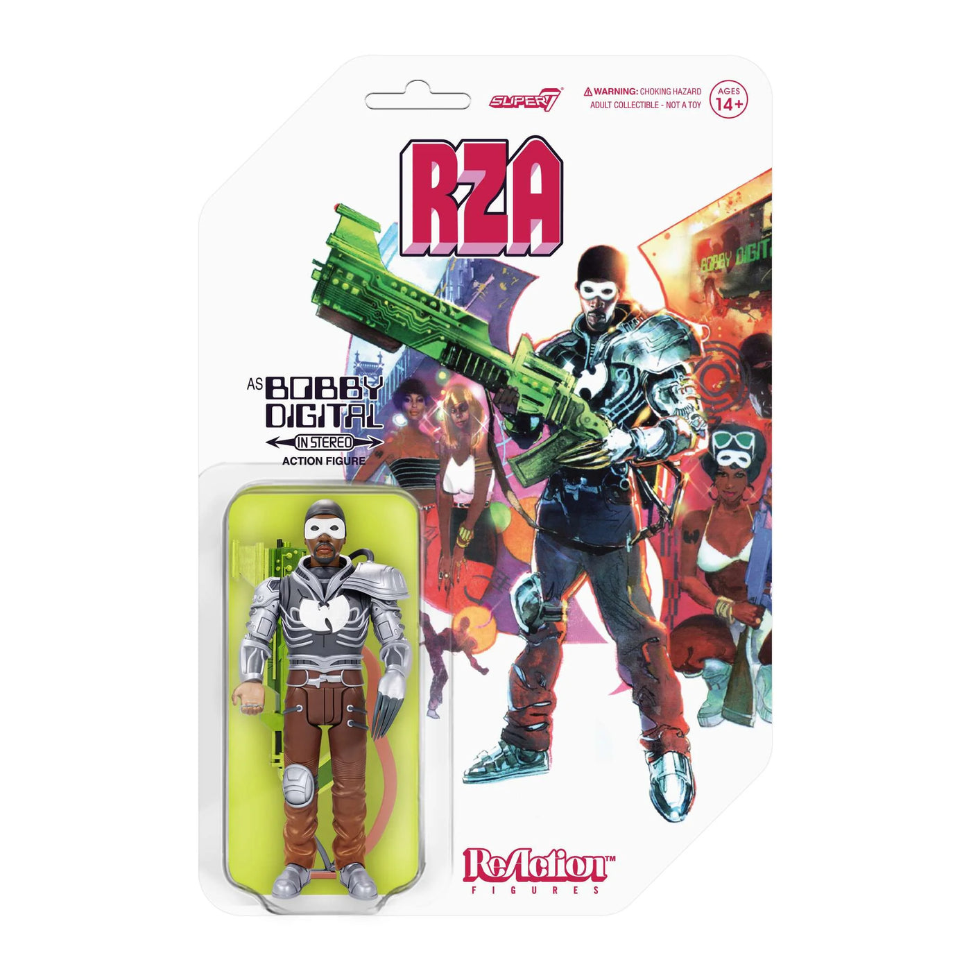 Super7 ReAction Action Figure - RZA - Bobby Digital
